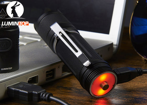 Chine Lampe-torche portative de Lumintop Ed25, torche menée rechargeable d'USB avec l'indicateur de puissance faible fournisseur