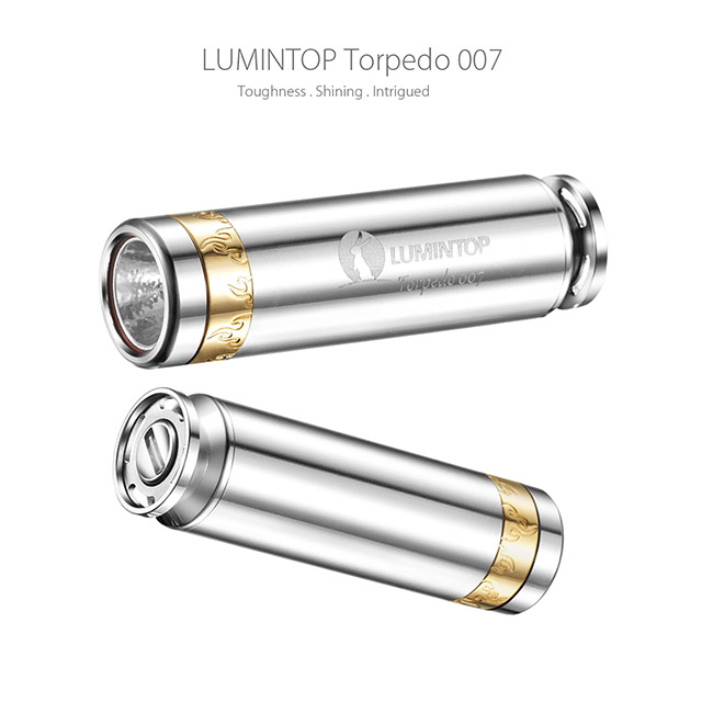 Mini Lumintop 007 matériel d'acier inoxydable de lampe-torche de poche de torpille d'EDC