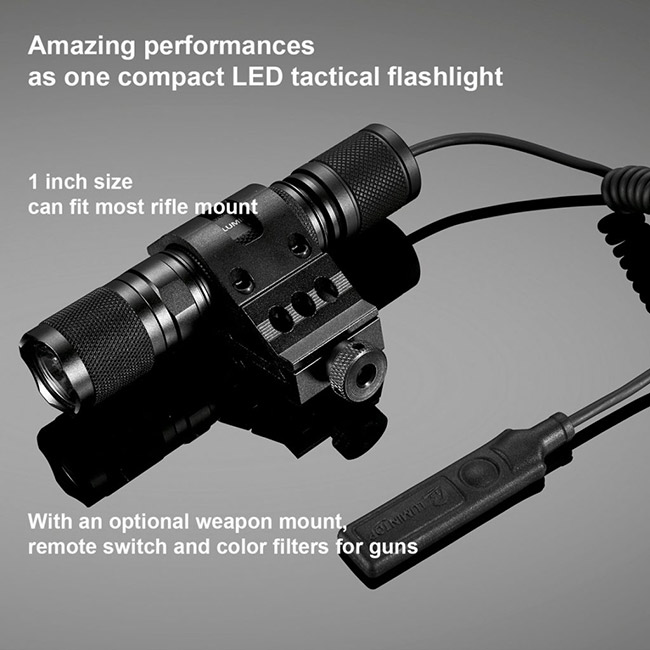 Lampe-torche tactique de Lumintop Ed20 T avec la poutre maximum à distance du contrôleur 6645cd