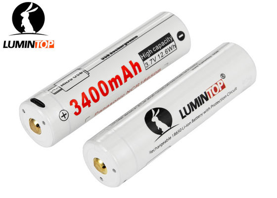 Chine Batterie rechargeable de Lumintop Lm34c, batterie rechargeable du lithium 3400mAh 18650 fournisseur